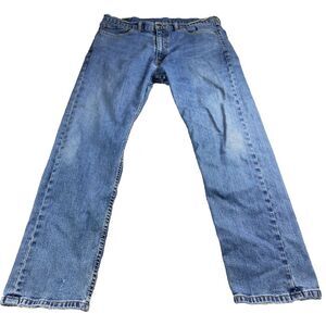 Levi's 505 Men's Size 38x32 Blue Regular‎ Fit Straight Leg Stretch Denim Jeans
